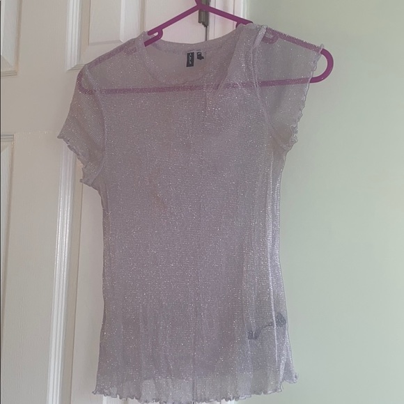 Urban Outfitters Tops - URBAN OUTFITTERS sheer sparkle top